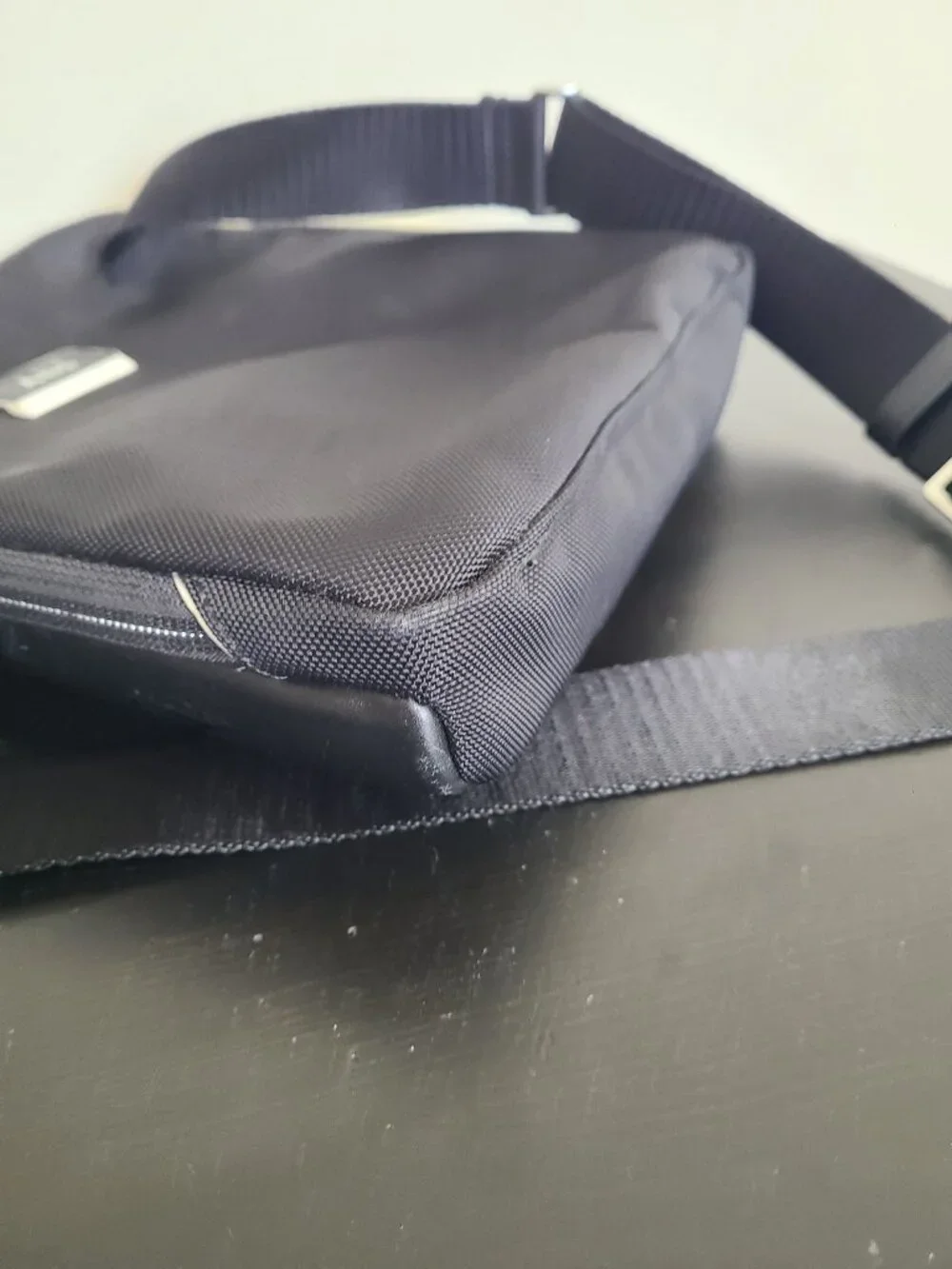 TUMI Arrive Olten Crossbody Bag Nylon Leather Black Shoulder bag